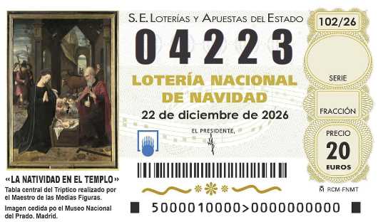 Décimo de lotería 04223