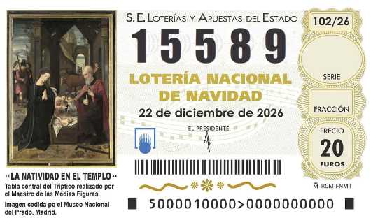 Décimo de lotería 15589