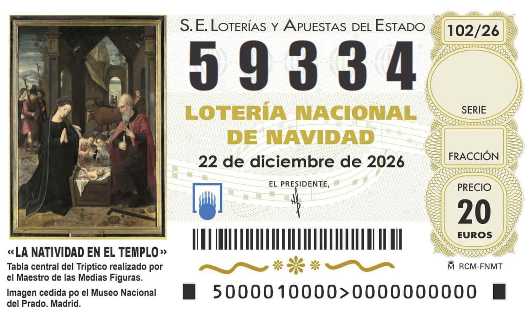 Décimo de lotería 59334