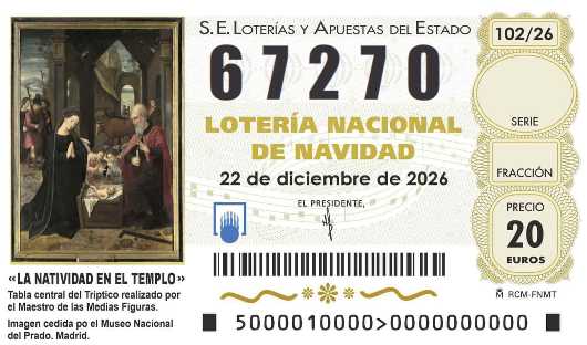 Décimo de lotería 67270