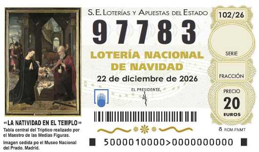 Décimo de lotería 97783